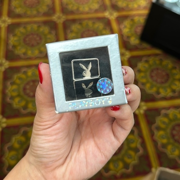 NWT VINTAGE PLAYBOY BUNNY LOGO CUFF LINKS - Picture 2 of 8